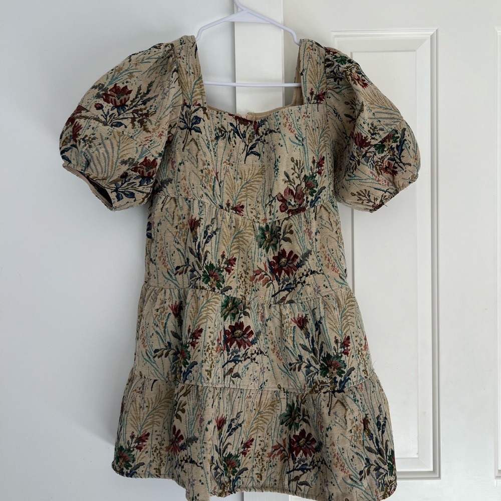 In Loom Tapestry Babydoll Dress